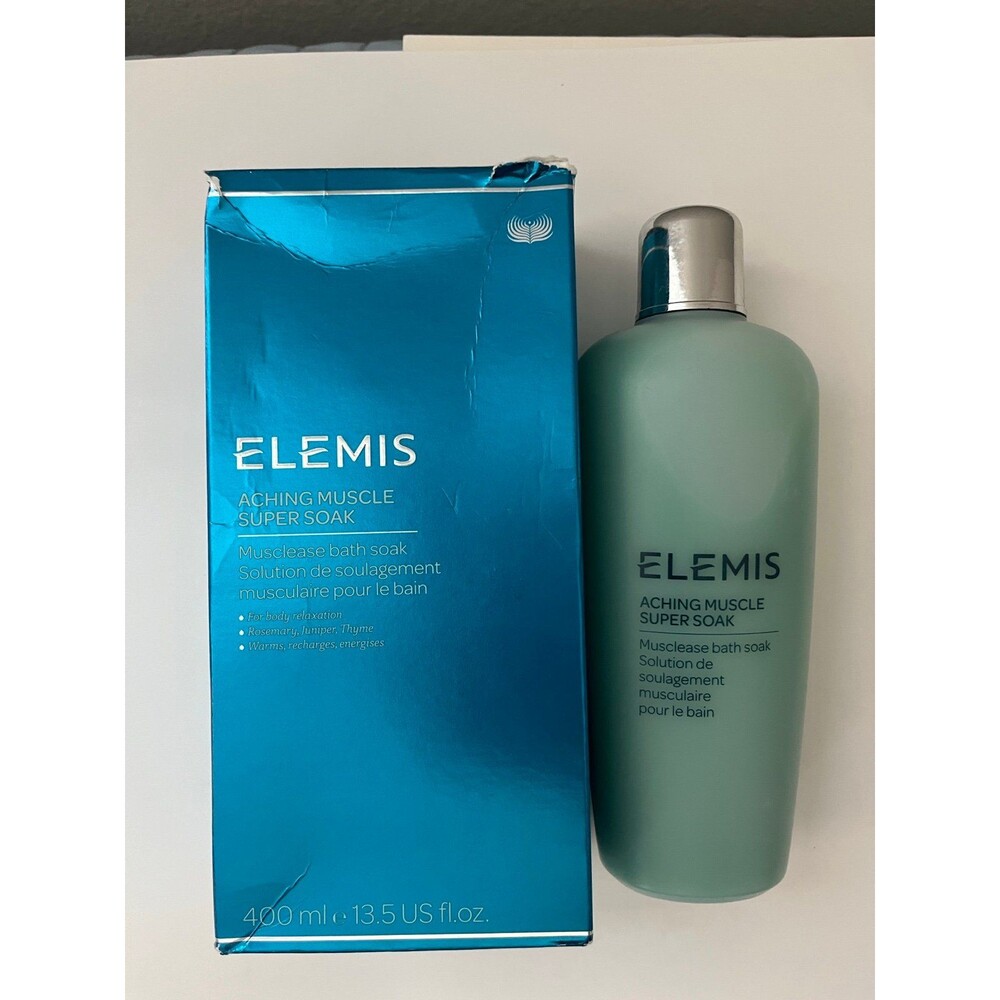 Título sugerido: ELEMIS Aching Muscle Super Soak 400ml / 13.5 fl oz - NEW IN BOX